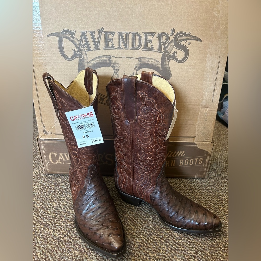 Ostrich Cowboy Boots Cavenders New Womens